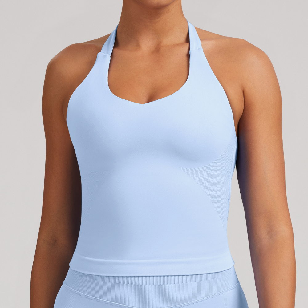 T Shirt Bra Seamless - Women's Yoga Vest Seamless Top Shockproof