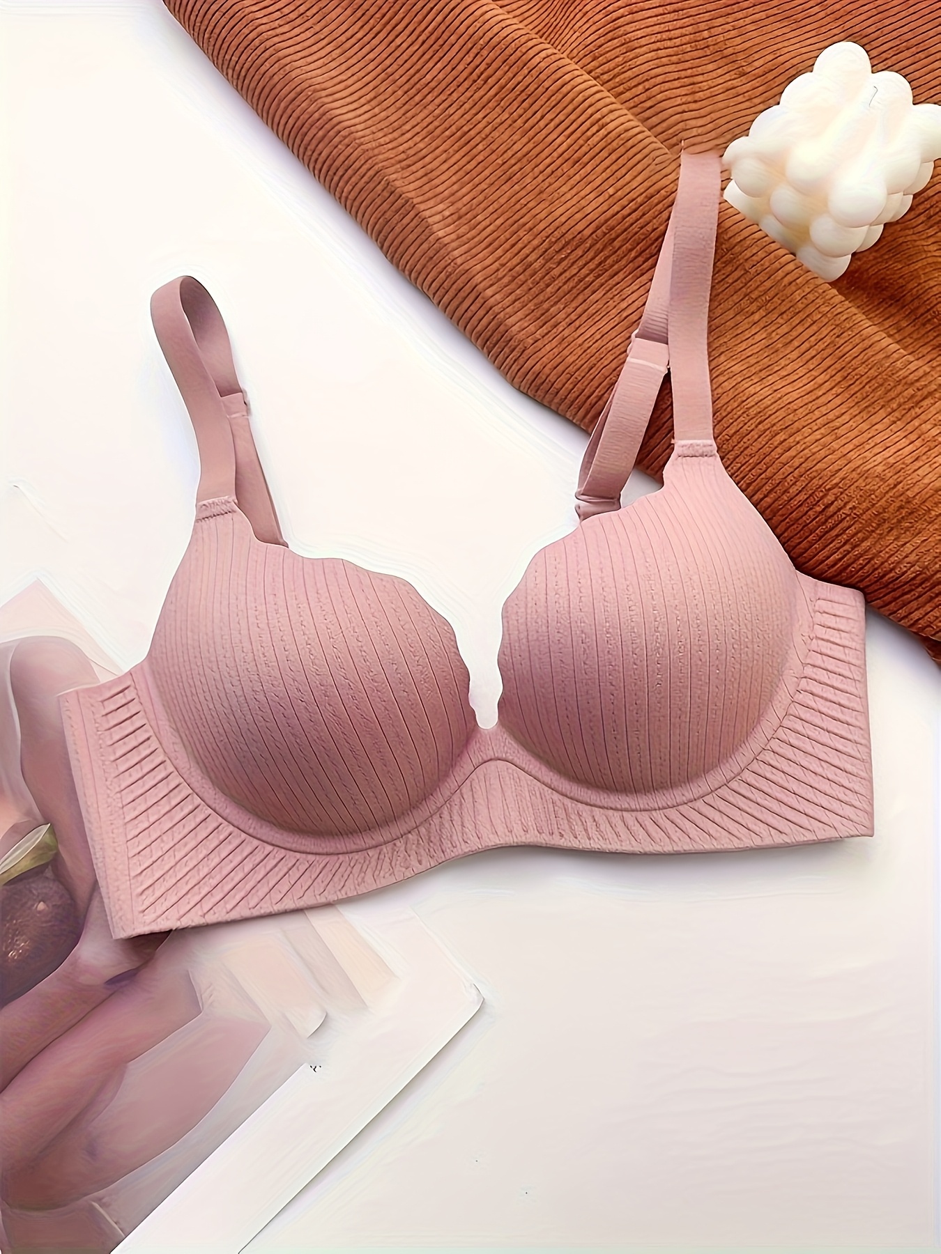 Thickened Bra for Small Bust w - Wirefree Bra Comfort 评论和价格