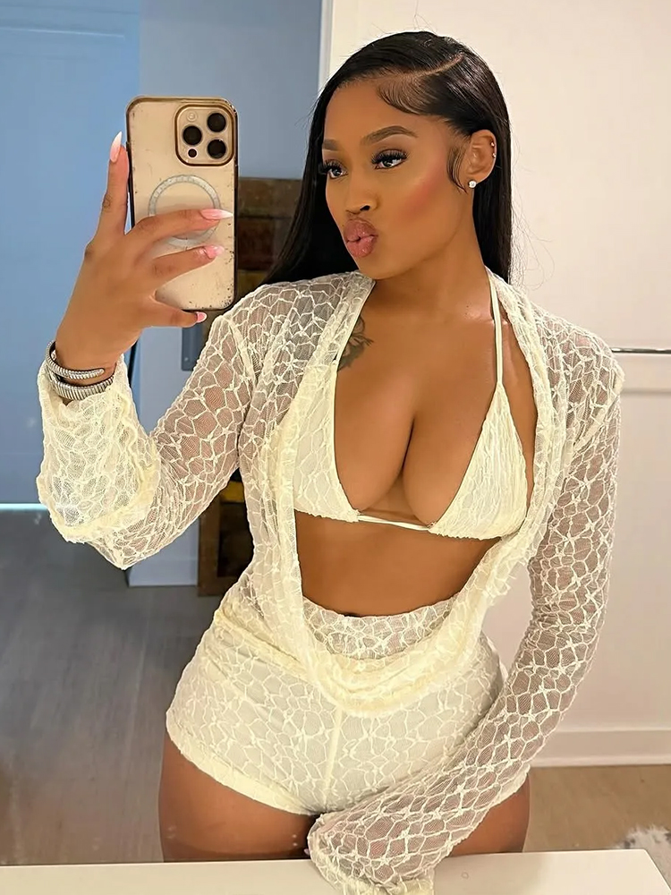Weird Puss Sexy See Through 3  - Lace Bralette Set 评论和价格