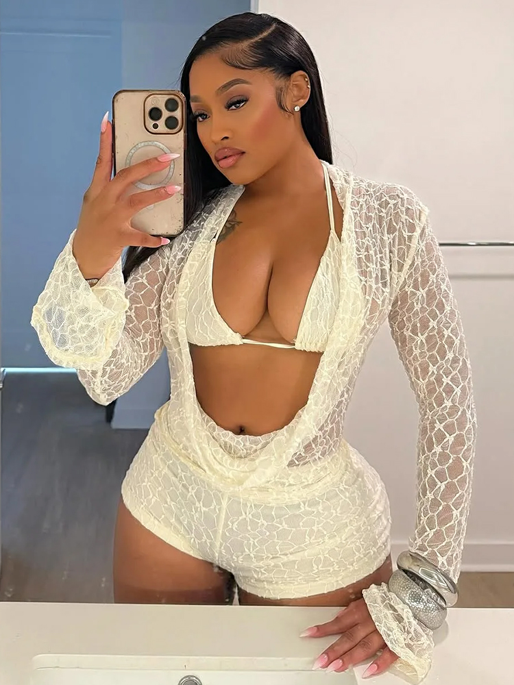 Weird Puss Sexy See Through 3  - Lace Bralette Set 评论和价格