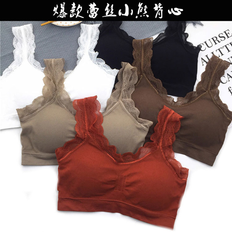 3D Sexy lace Lingerie Seamless - Lace Bralette Set 评论和价格