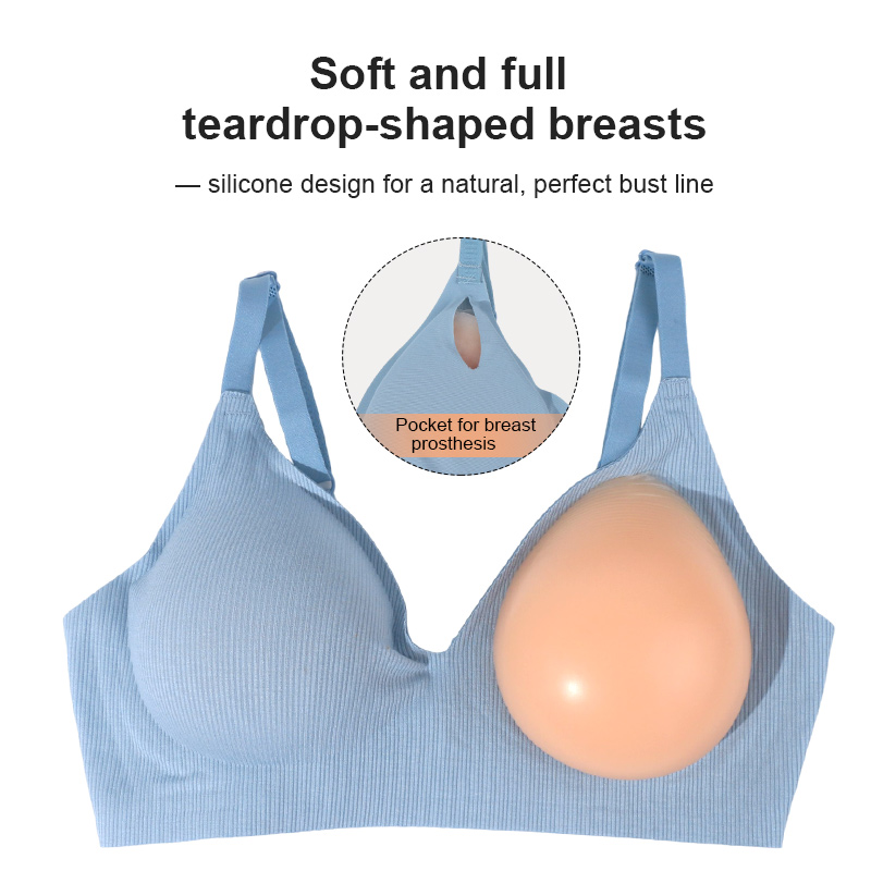 Silicone Breast Mastectomy Bra - Mastectomy Bra Pocket 评论和价格