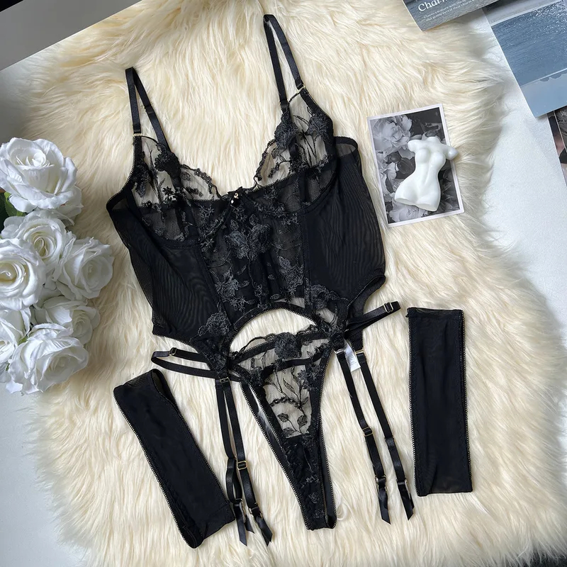 Lace Corset Sexy Sheer Mesh Br - Sheer Mesh Bra 评论和价格