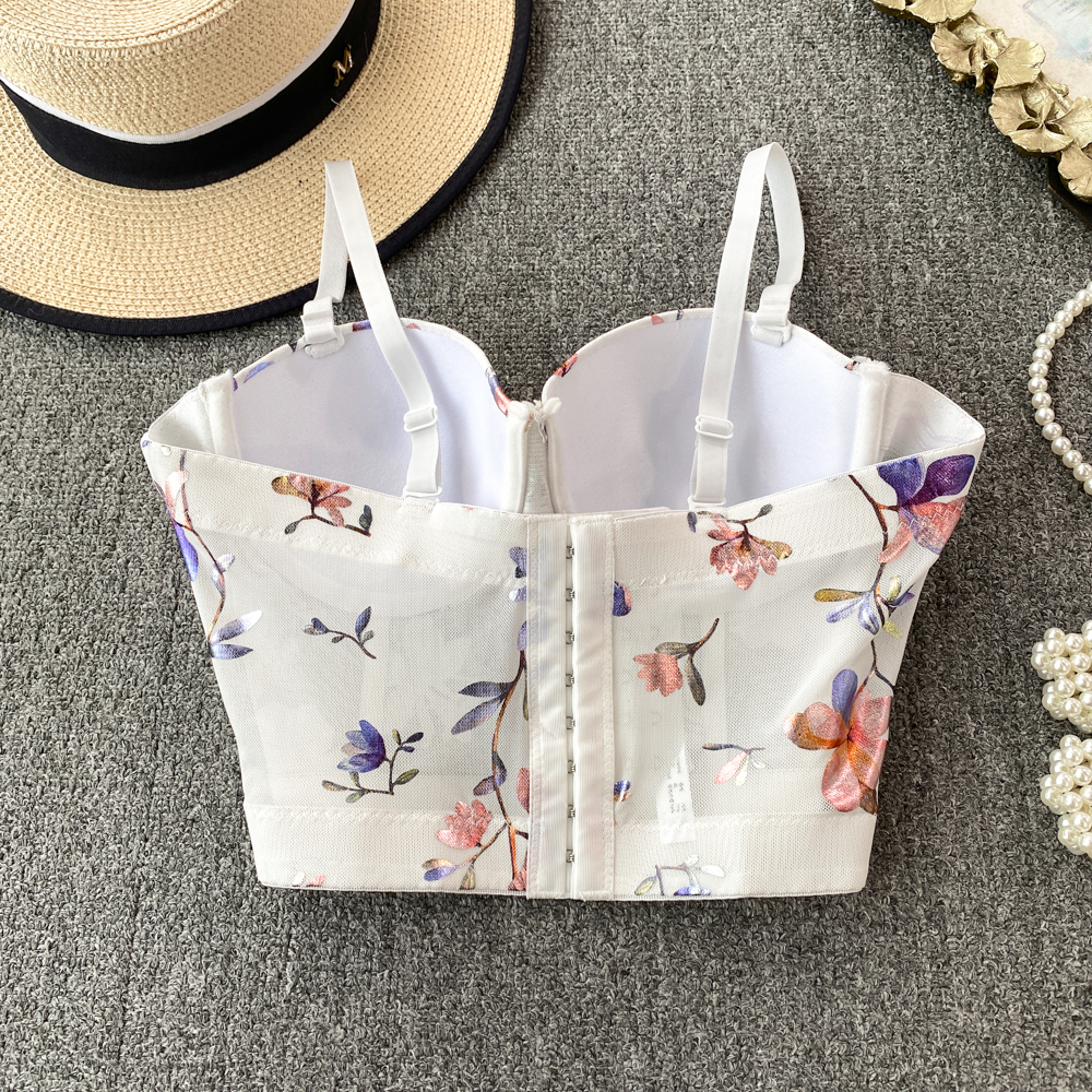 Women Sexy Floral printed Cors - Cotton Bra Everyday 评论和价格