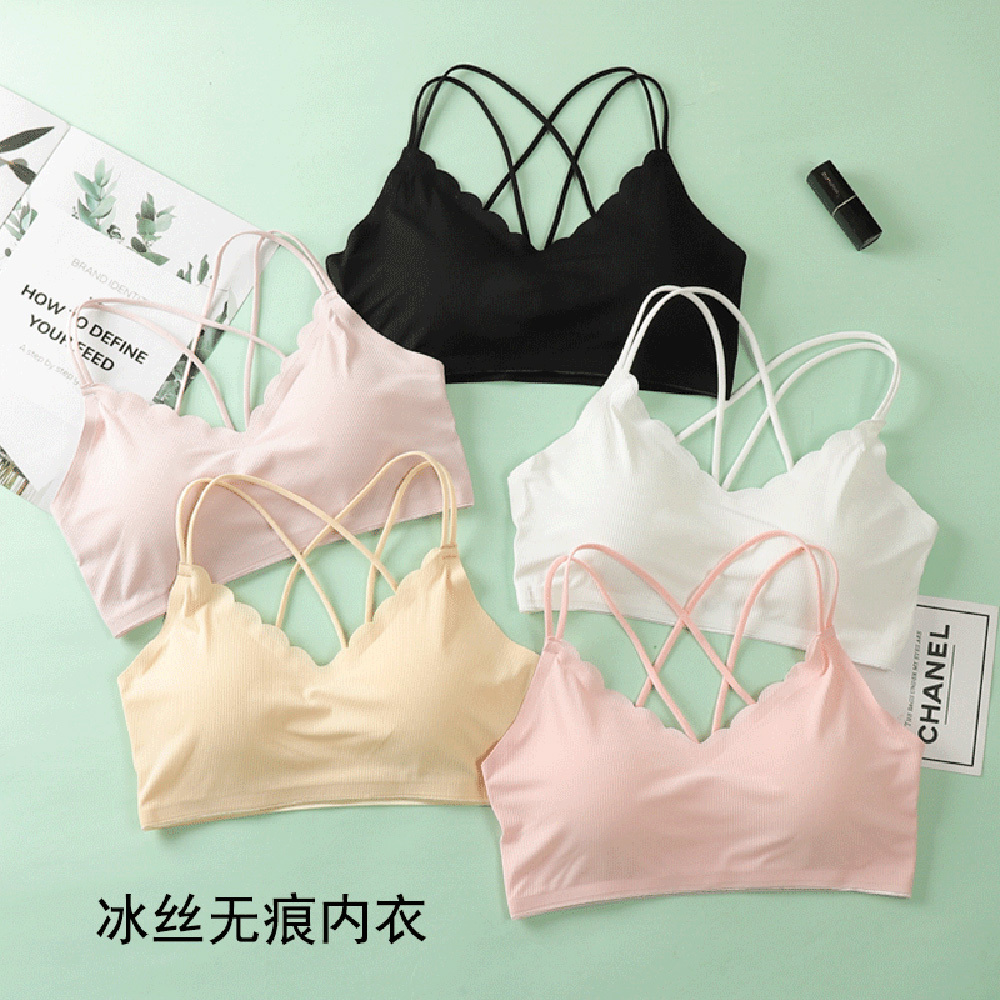 3D Sexy Lingerie Seamless Spor - Lace Bralette Set 评论和价格