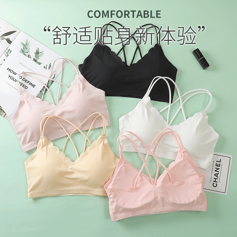 3D Sexy Lingerie Seamless Spor - Lace Bralette Set 评论和价格