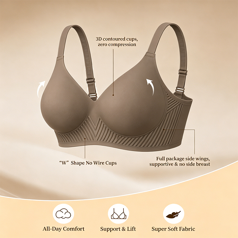 Full Coverage Push Up Jelly Su - Wirefree Bra Comfort 评论和价格