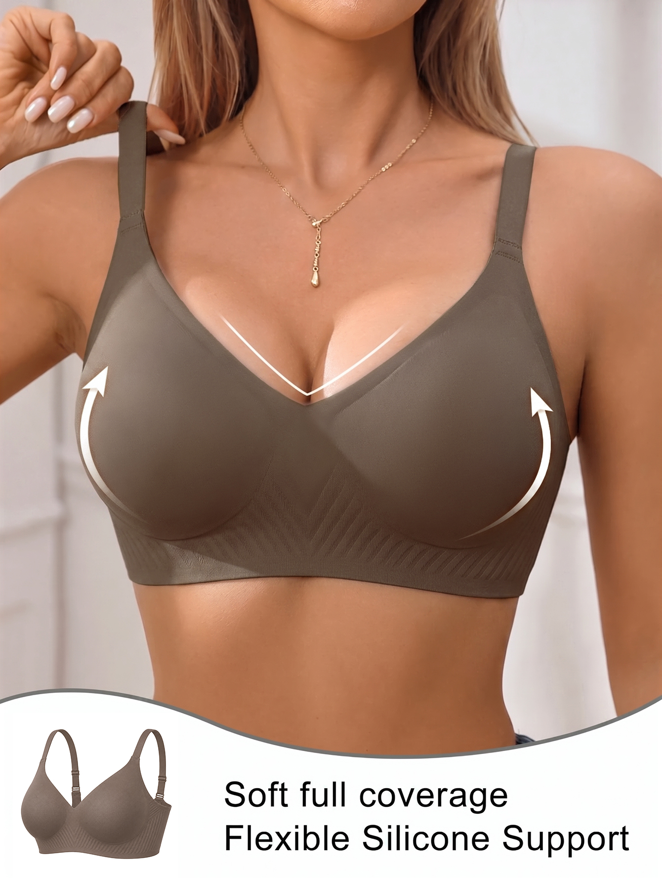 Full Coverage Push Up Jelly Su - Wirefree Bra Comfort 评论和价格