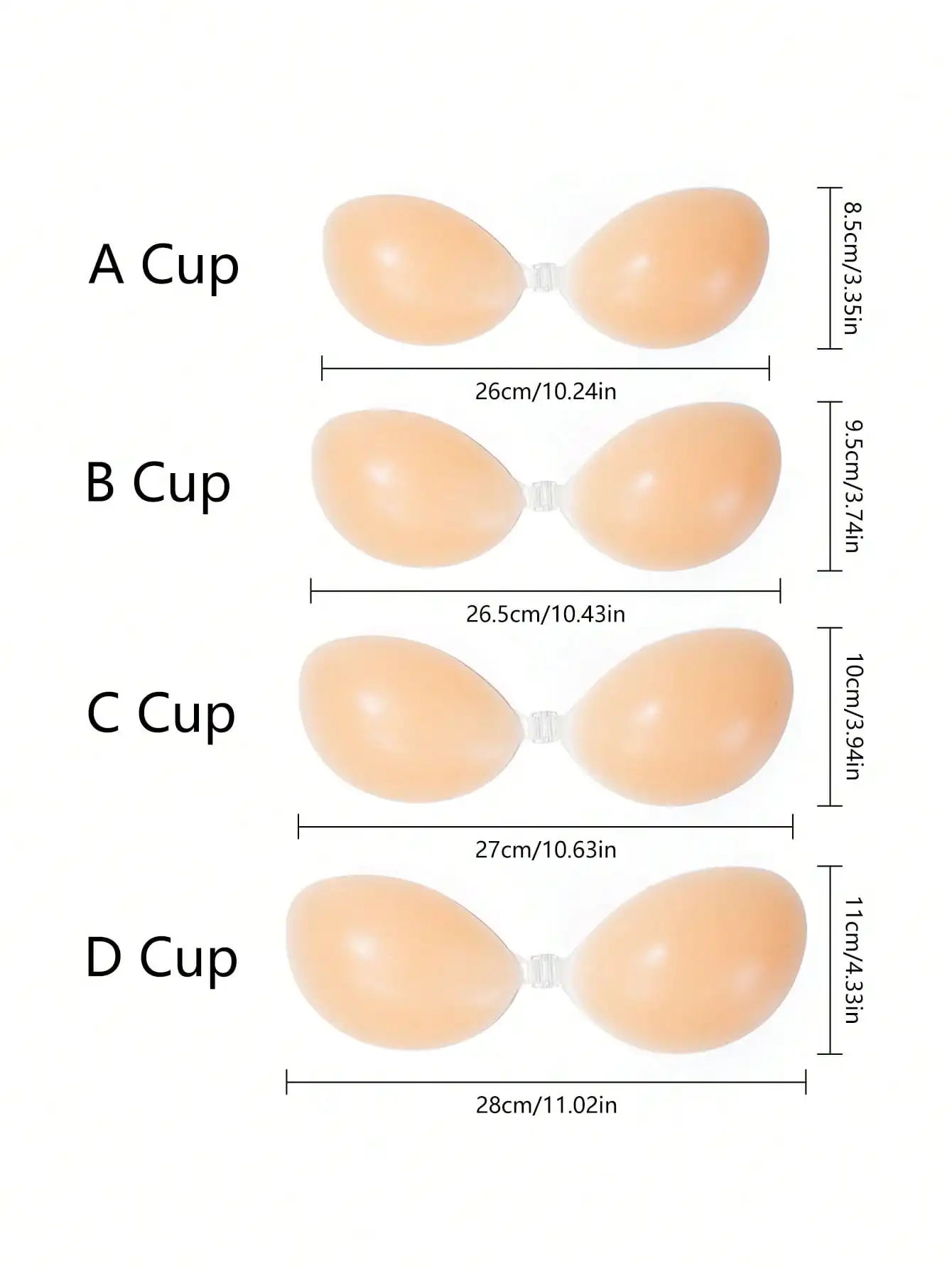 1pc Women's Silicone Sticky Br - Backless Bra Sticky 评论和价格
