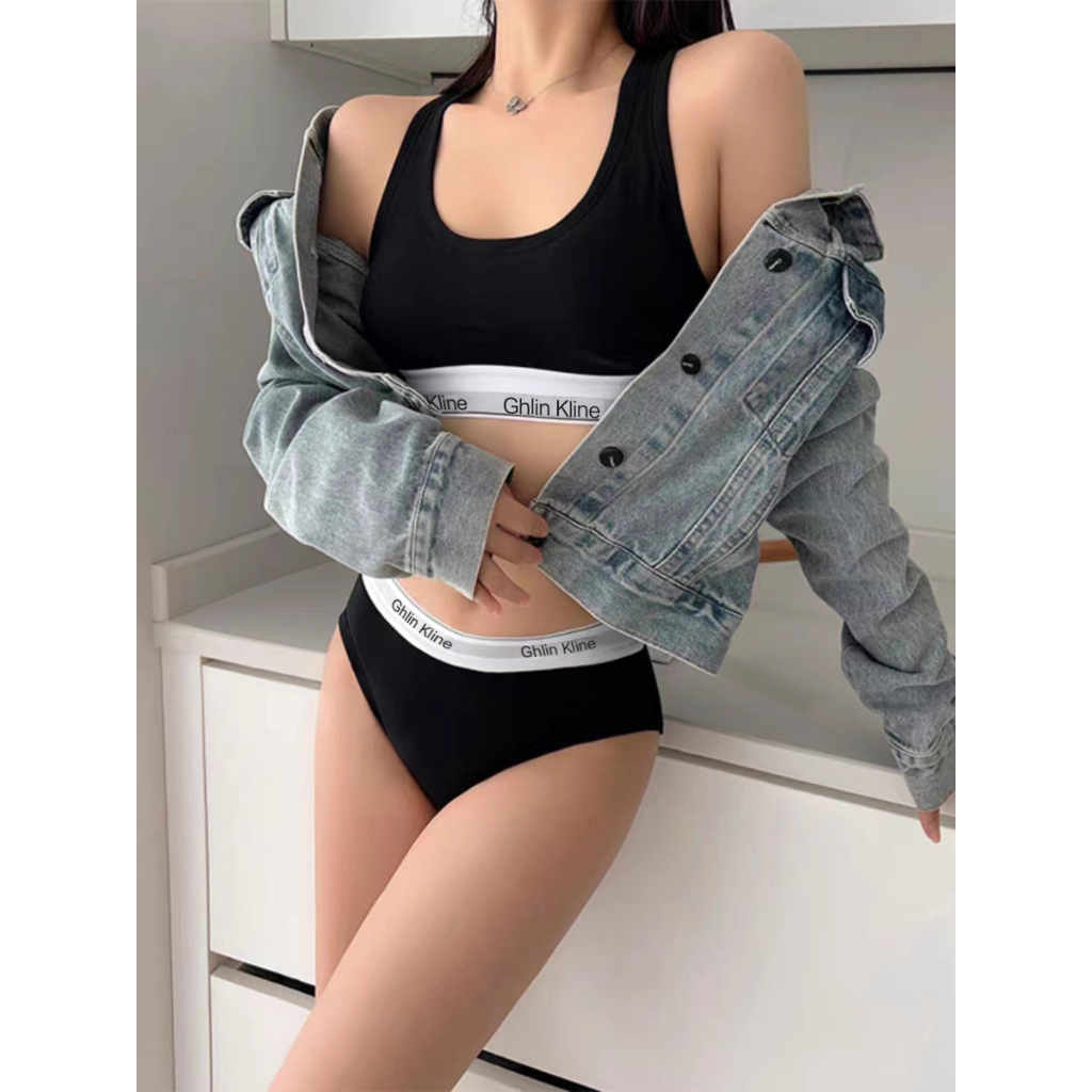 2PCS Ghlin Kline Underwear wit - T Shirt Bra Seamless 评论和价格