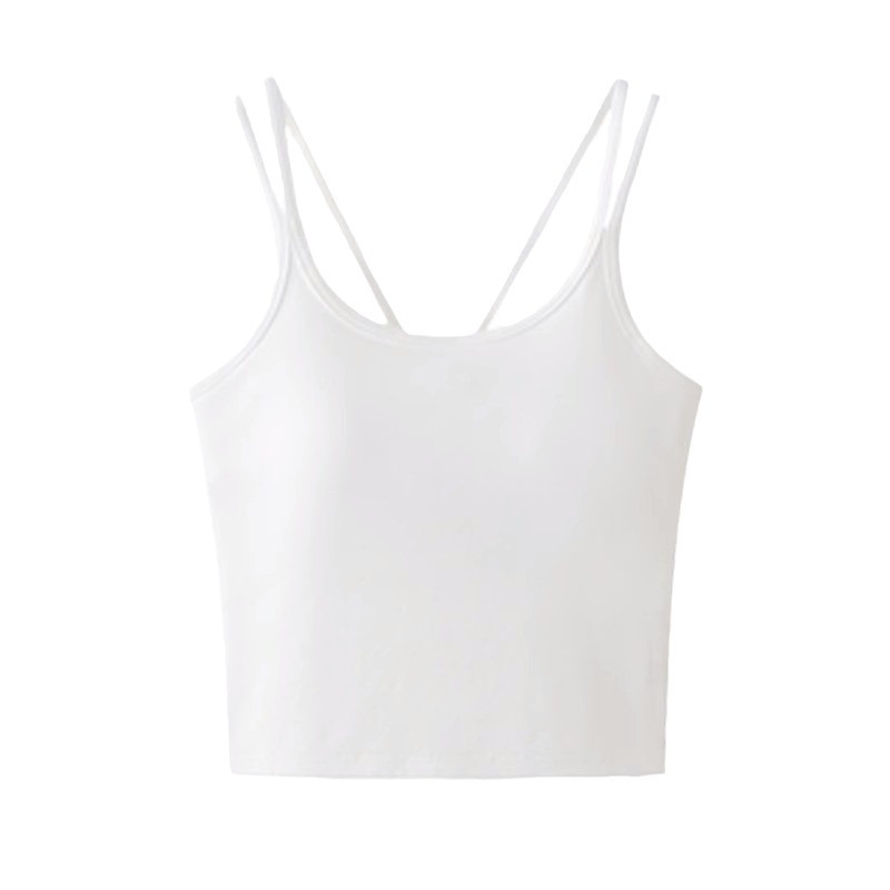 Crop Top Women Sexy Sleeveless - T Shirt Bra Seamless 评论和价格