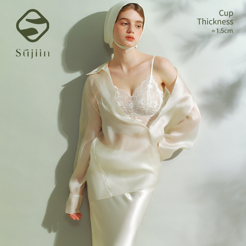 SUJIIN Sexy Lace Cami Tops for - T Shirt Bra Seamless 评论和价格