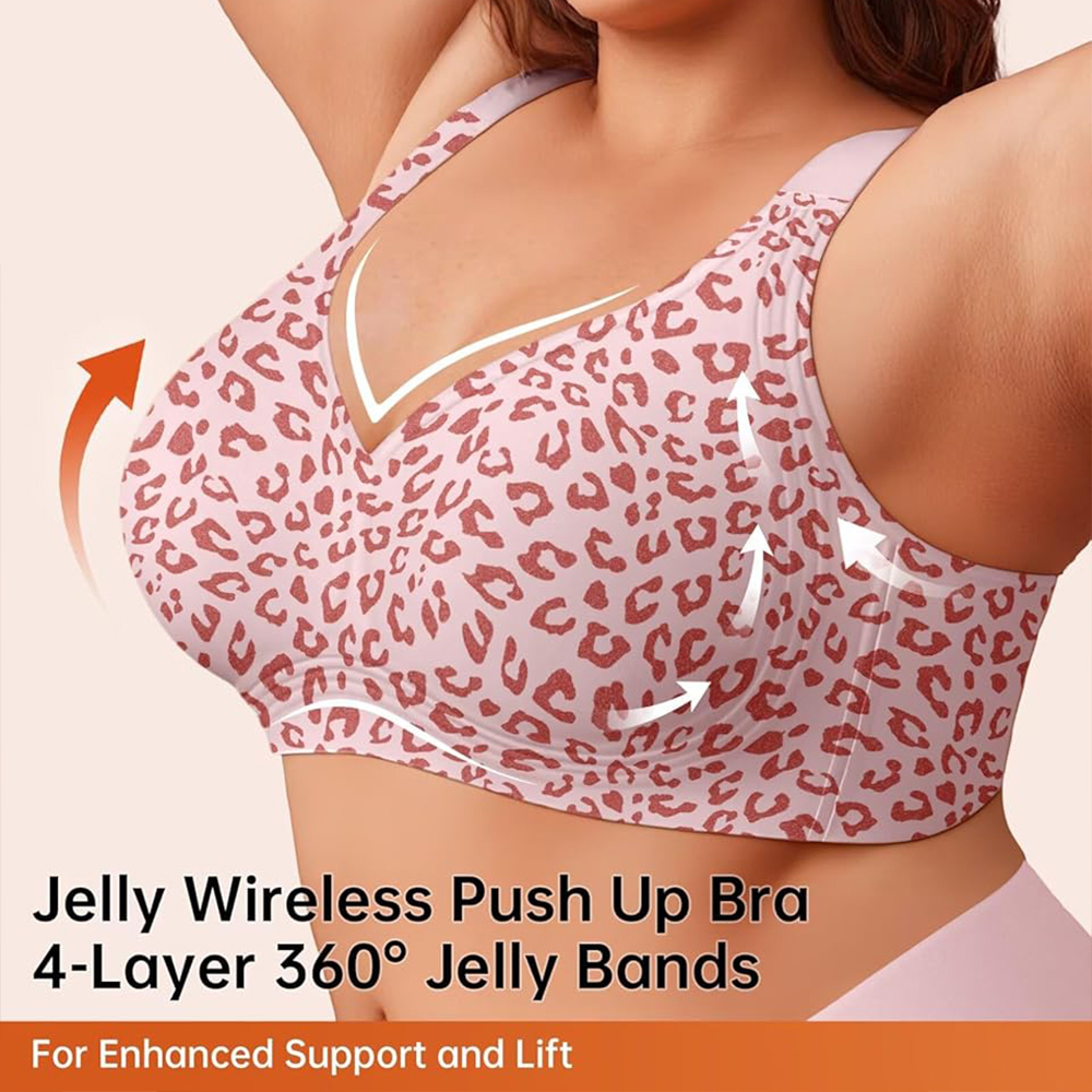 Leopard Jelly Bras No Underwir - Full Coverage Bra 评论和价格