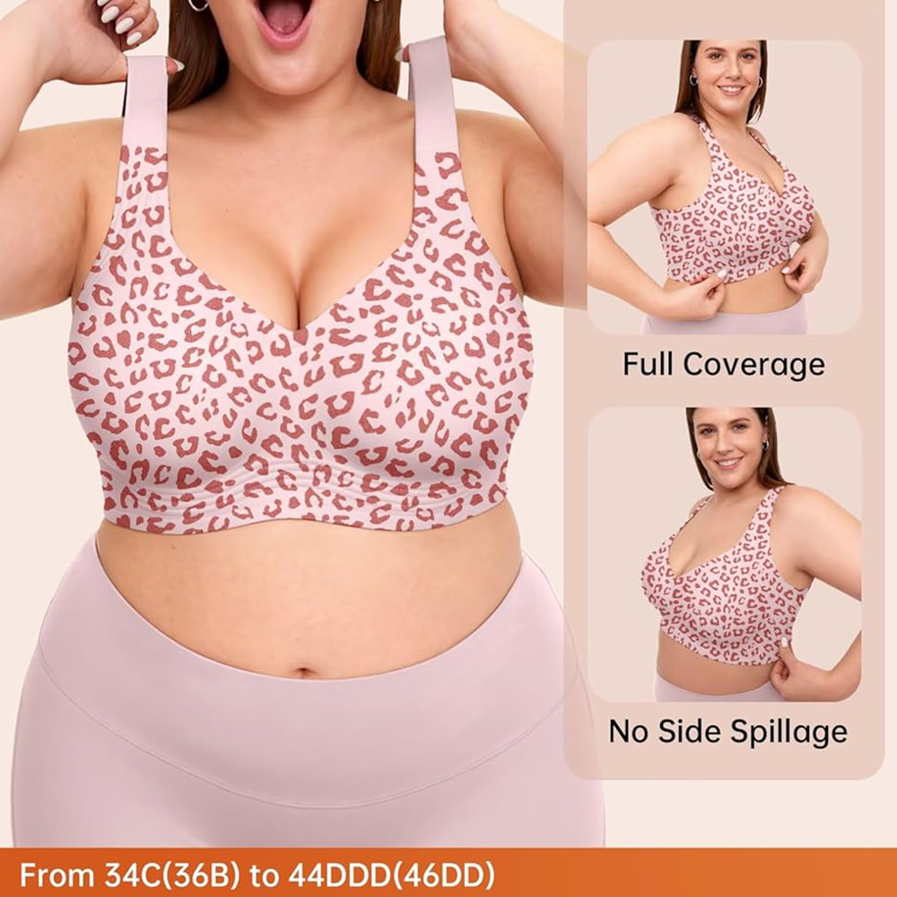 Leopard Jelly Bras No Underwir - Full Coverage Bra 评论和价格