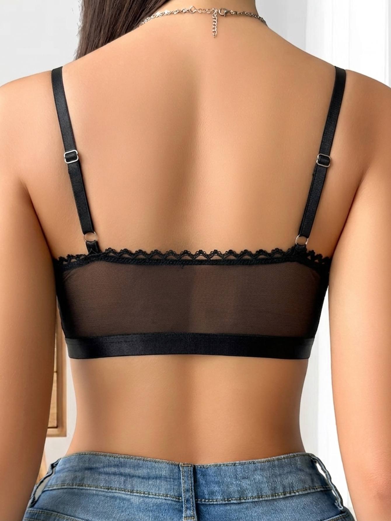 3pcs/Set Women Sexy Heart Lace - Sheer Bra Lace 评论和价格