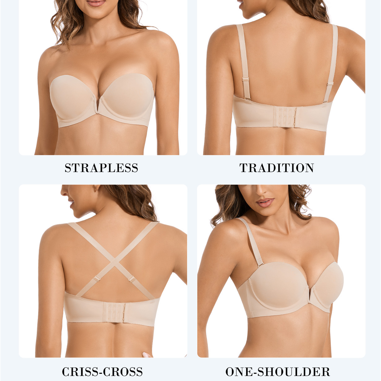 New Bra Push Up Underwire Ultr - Convertible Bra Multiway 评论和价格