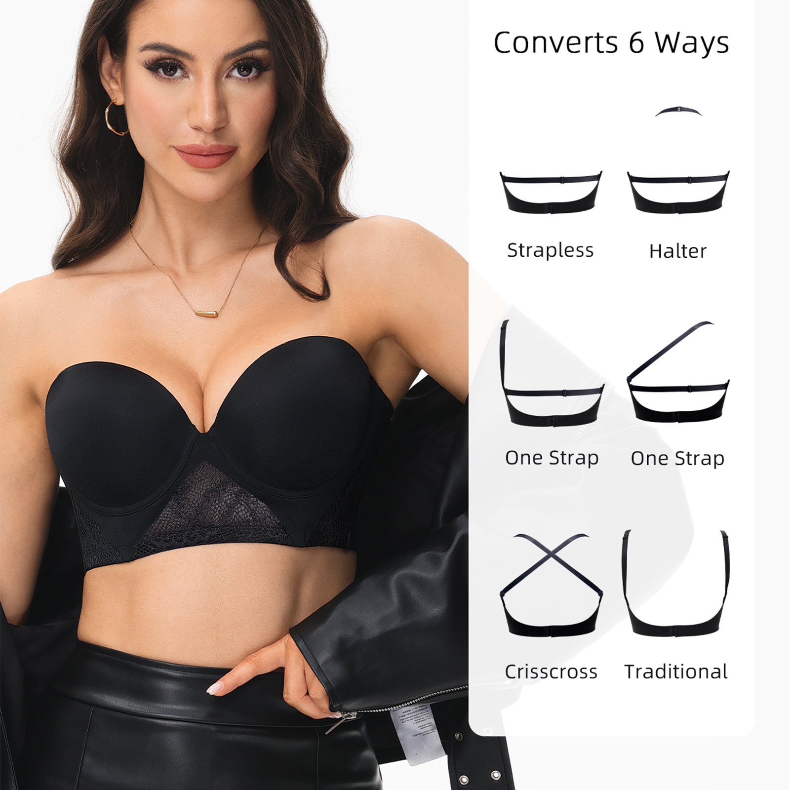 New Women Bras Everyday Sexy T - Convertible Bra Multiway 评论和价格
