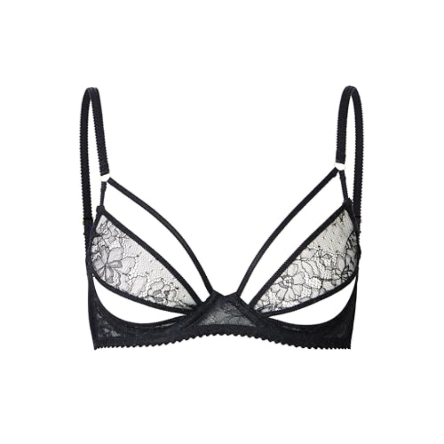 Faye Women's Sexy Lace Bra, Ba - Demi Bra Balconette 评论和价格