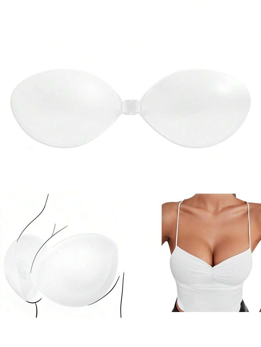 1 Pair Invisible Strapless Sil - Push Up Bra Silicone 评论和价格