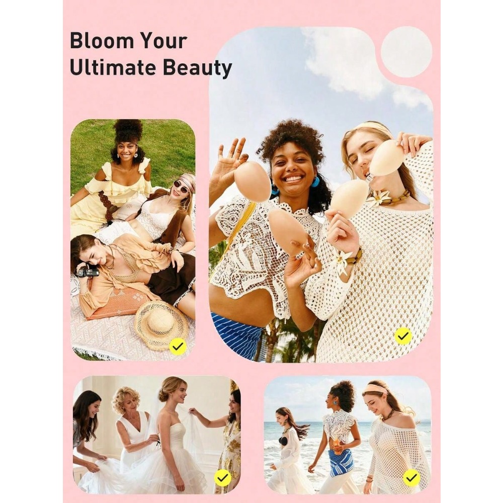 Waterproof Silicone Invisible  - Push Up Bra Silicone 评论和价格