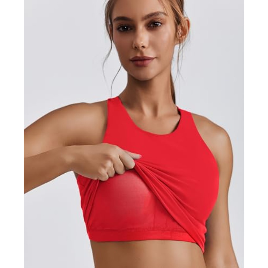 PINSPARK Women Sports Bra High - Sports Bra Racerback 评论和价格
