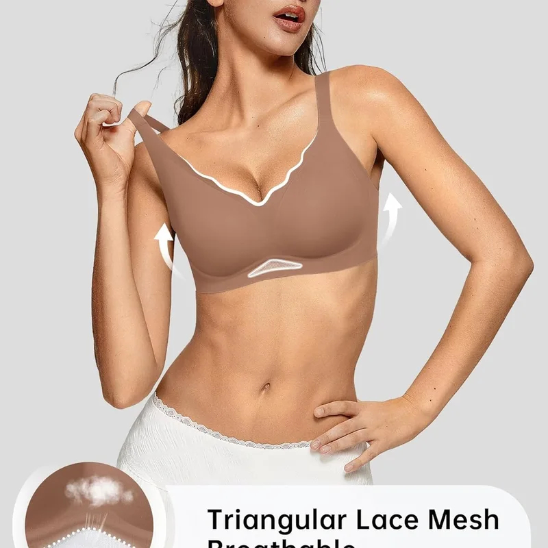 Women’s Wireless Bras Scallope - Wirefree Bra Comfort 评论和价格