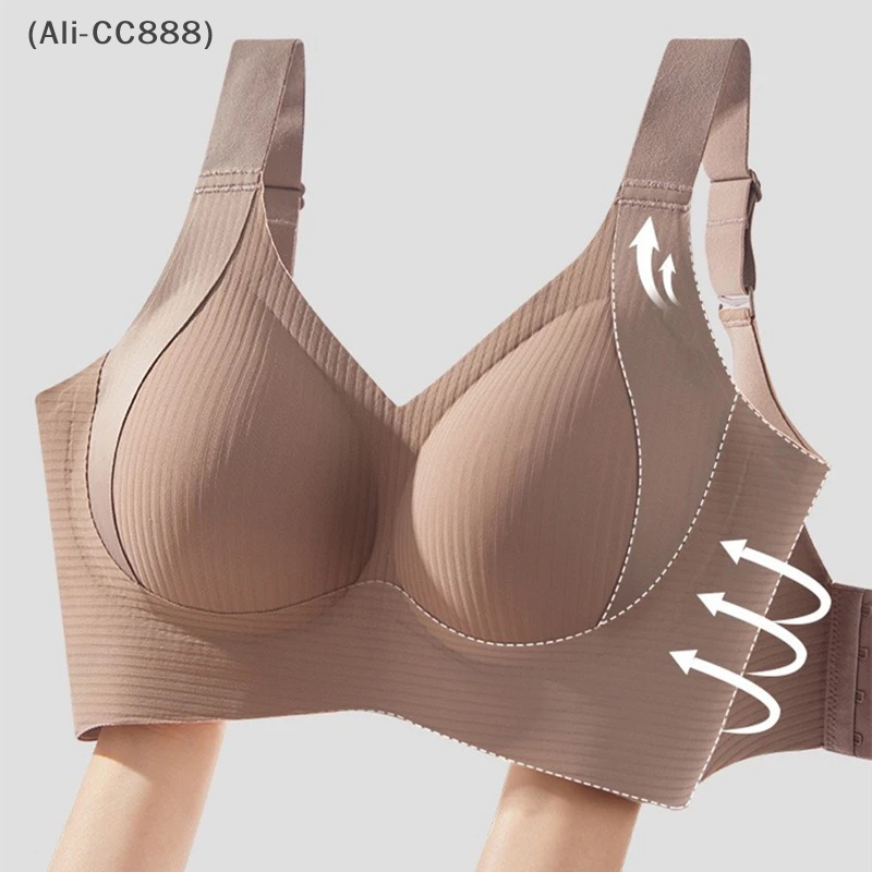 Anti-Sagging Nylon Full Cup De - Underwire Bra Padded 评论和价格