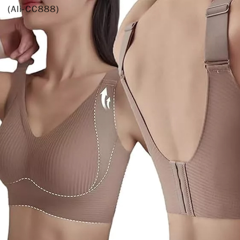 Anti-Sagging Nylon Full Cup De - Underwire Bra Padded 评论和价格