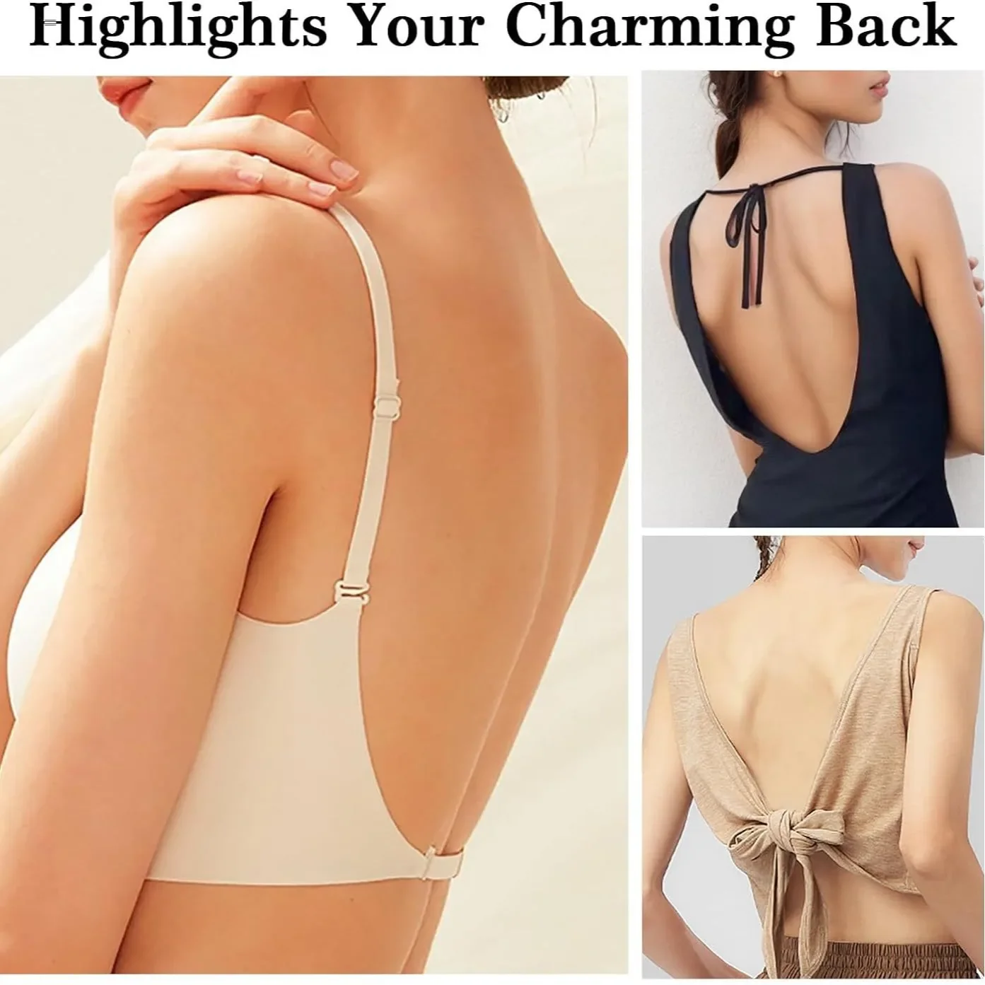 Top RatedSeamlLow Back Bra Sup - Convertible Bra Multiway 评论和价格